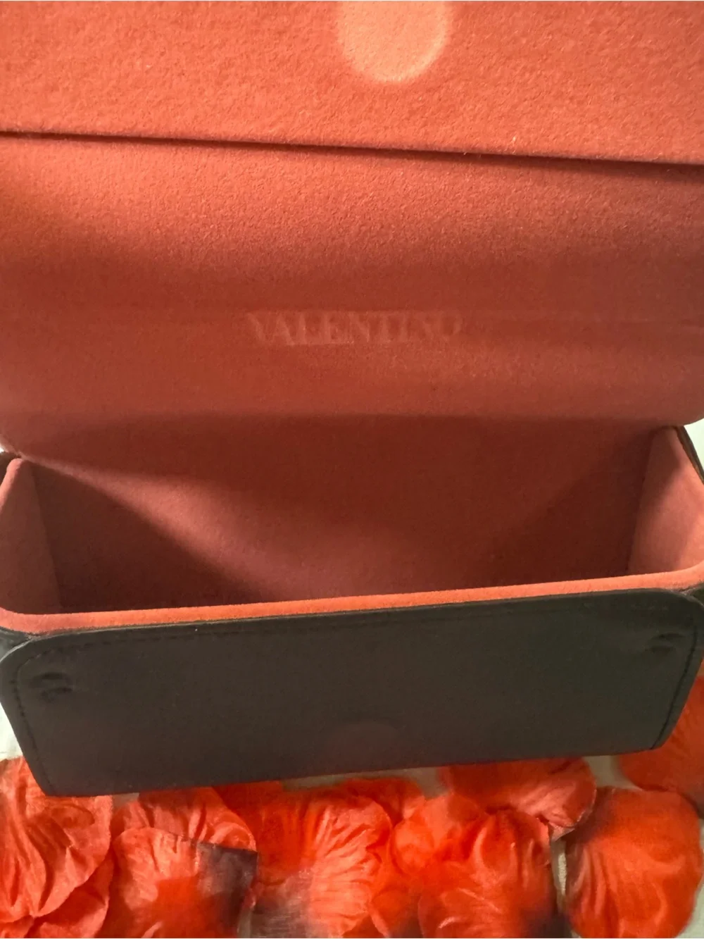 VALENTINO 💯% Authentic Eyewear Case with velvety interior - No cloth. No Box.